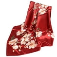 thumbnail image 2 of Foulard Carré en Satin Imprimé Mode pour Femmes, Foulard Léger pour Cheveux, Bandana, 2 of 3