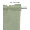 thumbnail image 5 of Sage Green Beige Striped Kitchen Valances for Windows Farmhouse Linen Window Valance Curtain for Living Room Window Treatment Modern Farmhouse Retro Lines Valance Rod Pocket Topper, 42 x 18 Inch, 5 of 6