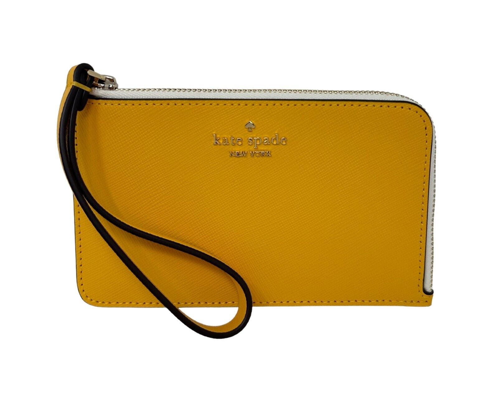 Kate Spade New Staci Saffiano Leather Double Zip Wristlet Warm