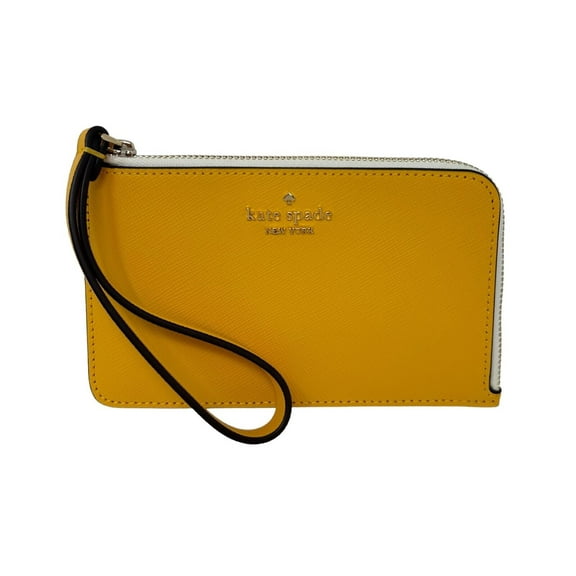 Kate Spade New York Women's Lucy Bicolor Small L-Zip Wristlet (Daffodil Multi)