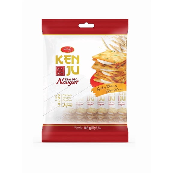 Richy Nougat Cream Cracker Bag, Soft Milk Cream, Individually Wraped, 6.5 Oz