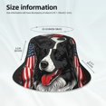 thumbnail image 3 of Honeii Independence Day Collie for Unisex Bucket Hat Waterproof Rain Hat Reversible Shiny Rave Bucket Hat for Concert Festival Boonie Cap, 3 of 6
