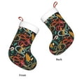 thumbnail image 3 of Salouo Snake And Flower Print Christmas Stockings,Large Xmas Stocking Set of 1 Holiday and Farmhouse Stocking for Christmas Holiday Party Decoration(17.7*11 Inch), 3 of 7