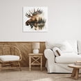thumbnail image 4 of Stupell Industries Traditional Moose Antlers Silhouette Canvas Art, 30 x 30, by LSR Design Studio, 4 of 8