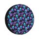 thumbnail image 1 of Fotbe purple flower blue Skull Funda de Llanta de Repuesto con Estampado, Engrosada, Ajuste Universal para Jeep, Remolque, RV, SUV, Camión-14 inch, 1 of 6