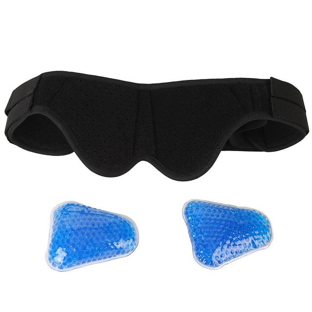 Hernia Belt for Men and Women, Inguinal Hernia Support, Compression Fixation Strap with Gel Hot-Cold Compression Pad, Size L