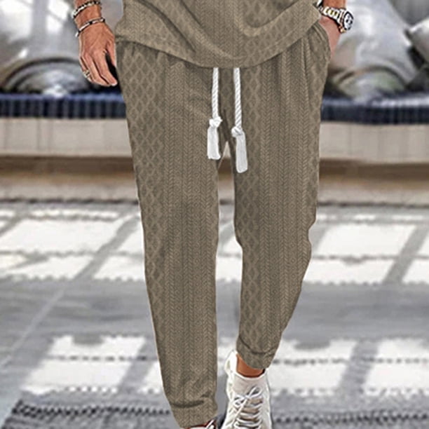 Pantalones largos para hombre, leggings deportivos holgados, pantalones casuales con cordón de gran tamaño, pantalones largos para hombre, pantalones para hombre