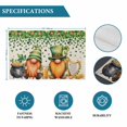 thumbnail image 6 of St. Patrick's Day Placemats Set of 8, Green Lucky Shamrocks Harp Beer Retro Rustic Placemats for Dining Table, Place Mats for Kitchen Tabletop, Waterproof Wipeable Dining Table Mats Set, 6 of 9