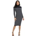 thumbnail image 6 of PrettyGuide Women's Turtleneck Sweater Dress Long Sleeve Ribbed Knit Stretch Midi Bodycon Dresses, 6 of 8