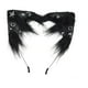 thumbnail image 1 of Diadema con orejas de gato para Halloween, accesorio para fotos de disfraz de cosplay, diadema para el pelo Negro, 1 of 8
