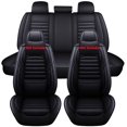 thumbnail image 2 of Eluto 5 Seats Car Seat Covers Accessories Full Set ,Luxury Pu Leather Cushion Protector Universal Fit for Most Cars SUV Pick-up Truck, Auto Vehicle Interior Decor, 2 of 14
