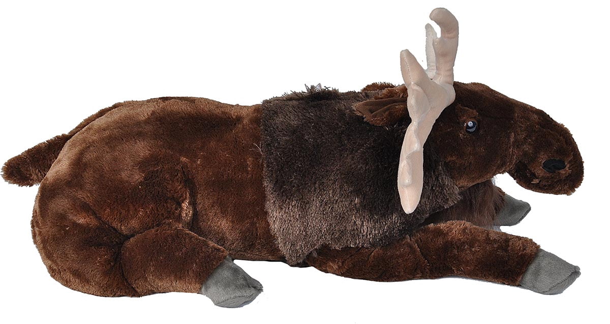Wild Republic Jumbo Moose Plush, Giant Stuffed Animal, Plush Toy, Gifts for Kids, 30 Inches
