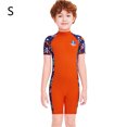 thumbnail image 2 of Buceo de vela Boy Touit Shorty Niños Traje de baño Manga corta Pantalones de manga corta Un piezas Cuello redondo Snorkel Bañador para surfear Natación Natación Narga S Scienceny OD003669-01, 2 of 7