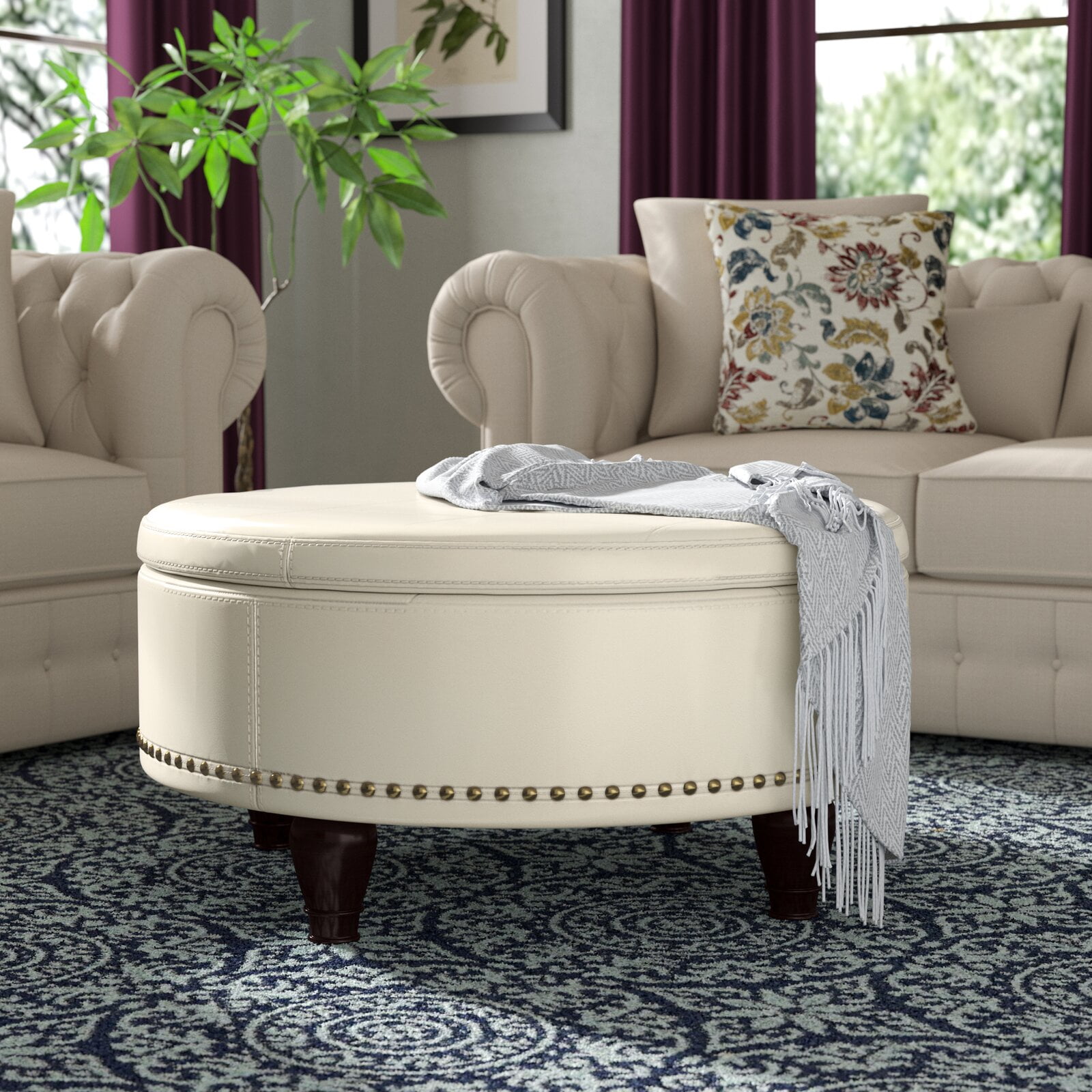 Manford Storage Ottoman Walmart