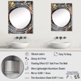 thumbnail image 4 of Designart "Gold and Black Mosaic Patterns II" Abstract Tile Oversized Wall Mirror - Modern Abstract Entryway Big Wall Mirror - Multiple Color Options, 4 of 6