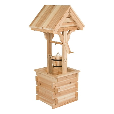 Decorative Wishing Well - Shine Company Decorative Wishing Well - Natural
