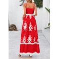 thumbnail image 2 of Vestido de Verano PRETTYGARDEN Floral para Mujer Rojo S, 2 of 8