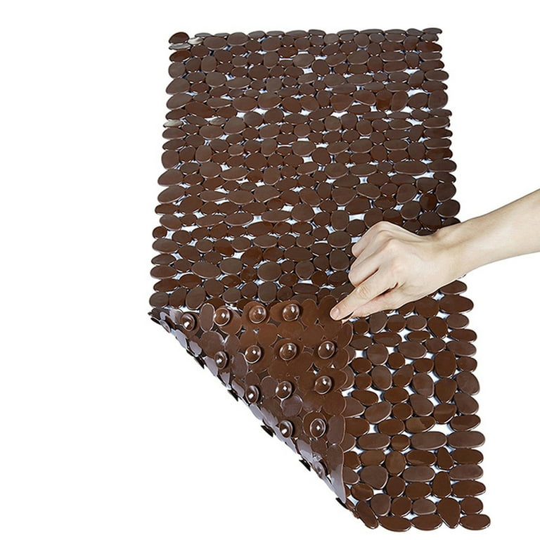 Naturegr Carpet Non-toxic Solid Color PVC Non Slip Bath Mat for