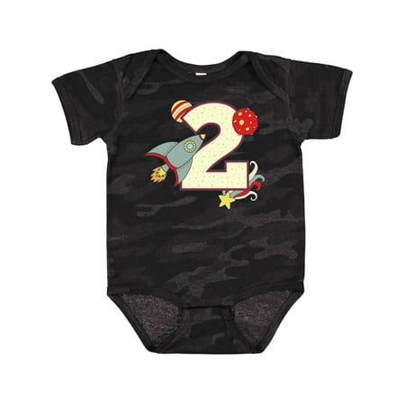 

Inktastic 2nd Birthday Outer space Theme Gift Baby Boy or Baby Girl Bodysuit