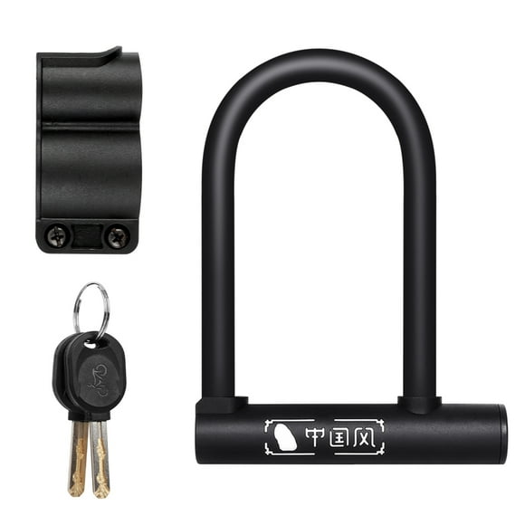 Candado de bicicleta en U Bicicleta U Lock MTB Road Bike Wheel Lock 2 llaves antirrobo de seguridad Scooter de motocicleta Ciclismo Lock Accesorios de bicicleta