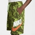 thumbnail image 2 of Nike Kids' Leaf Camo Print French Terry Sportswear Shorts- Chlorophyll Green - (Large 14/16), 2 of 4