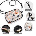 thumbnail image 3 of FORMRS Mini Crossbody Bag for Women Adjustable Rope Shoulder Casual Phone Purse, Cartoon Gray Houses, 3 of 7