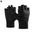 thumbnail image 7 of Tnobhg 1 Pair Ventilated Weight Lifting Gloves Fastener Tape Wrist Wrap Support Full Palm Protection Workout Gloves Anti-Slip Silicone Fitness Gloves, 7 of 7