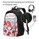 thumbnail image 2 of Easygdp Christmas Mochila para Laptop de Viaje con Puerto USB, Mochila para Laptop con Puerto de Carga USB para Mujeres y Hombres, 2 of 7