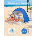 thumbnail image 2 of Carpa de playa plegable Glymnis, tamaño L, 220 x 190 x 130 cm, UPF 50+, 2 of 9