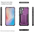 thumbnail image 3 of ExoGuard For Samsung Galaxy S23 Case, Phone Case with Screen Protector and Kickstand (Purple), 3 of 8