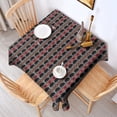 thumbnail image 2 of Gray Buffalo Geometric Pattern Square Tablecloth,Waterproof Square Table Cover,Wipeable Spillproof Washable Table Cover for Home Kitchen Party Decor 60"x60"(152x152cm), 2 of 6
