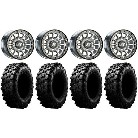 Sedona Sano Bdlk 15×6 Wheels Ct 32 Carnivore Tires Can-Am Commander Maverick Renegade Outlander Defender Sedona Sano Bdlk 15×6 Wheels Ct 32 Carnivore Tires Can-Am Commander Maverick Renegade Outlander Defender
