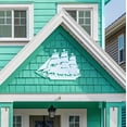 thumbnail image 4 of Outdoor Nautical Ship Wall Art – PVC Schooner Ship Décor for Beach House, Coastal Home, Shed, Garage – Weatherproof Ocean-Themed Sign, 3 Foot, 4 of 12