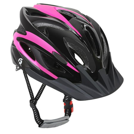 QUANFENG QF Kids Bike Sport Helmet Adjustable Lightweight Child Multi Sport Black and Pink
