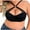 Black, variant on Plus Size Push-up Bras for Big Breasted Women Front Criss Cross T-Shirt Bra No Underwire Comfortable Breathable Everyday Bras Black 105D