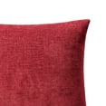 thumbnail image 4 of Mainstays Solid Chenille Decorative Pillow Set, Red, 18" x 18", 2 Pieces, 4 of 5