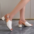 thumbnail image 4 of Heiheiup Sandals For Women Ladies Heel High Heel Fish Mouth Sandals, 4 of 4