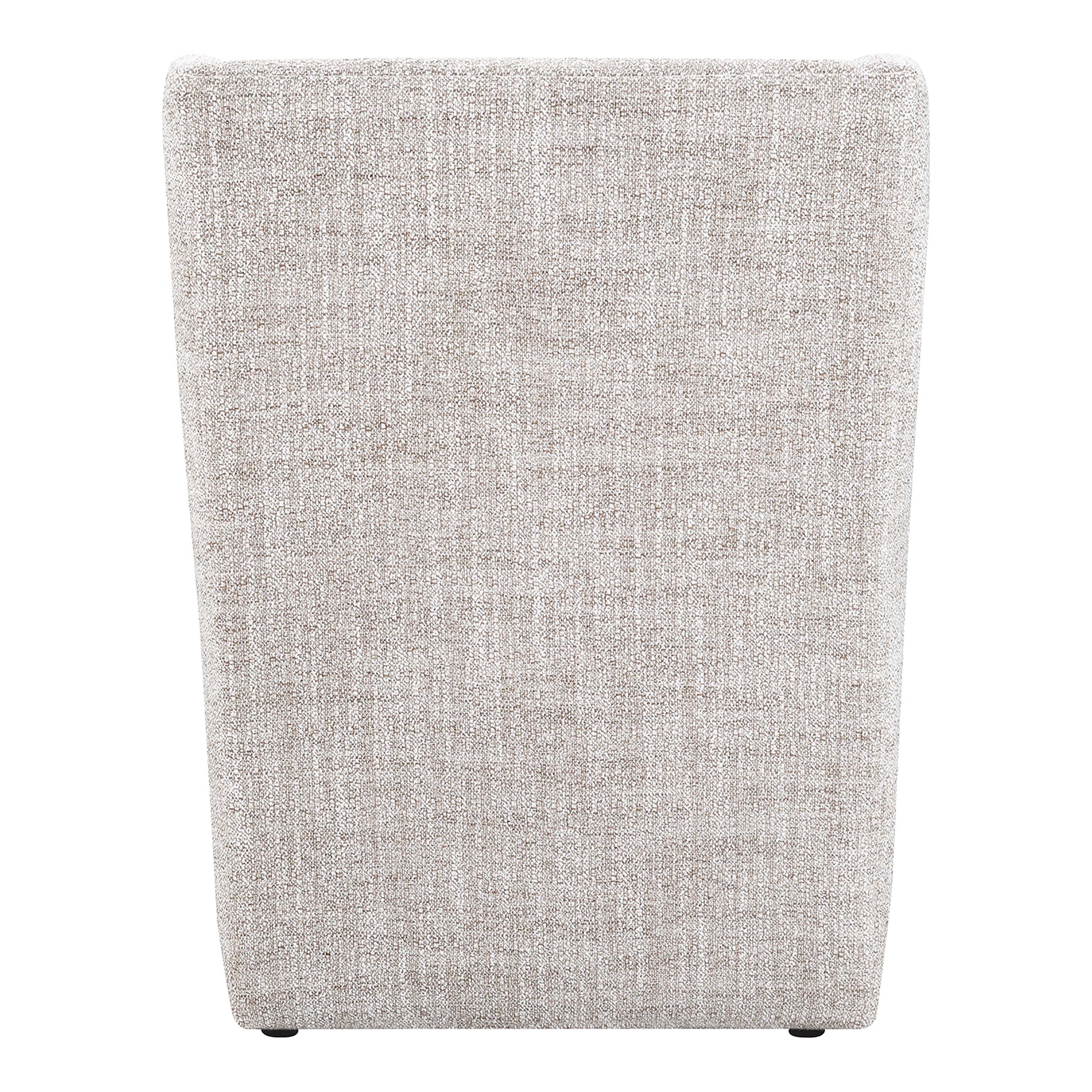 Furniture of America Jaine Modern Fabric Wing Back Dining Side Chair with Casters, Ginger Brown
