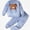 Blue, variant on ITSAME Baby Boys Girls 2 Piece Fleece Outfit Cartoon Print Crewneck Pullover and Jogger Pants Warm Loungewear Set Size 12M