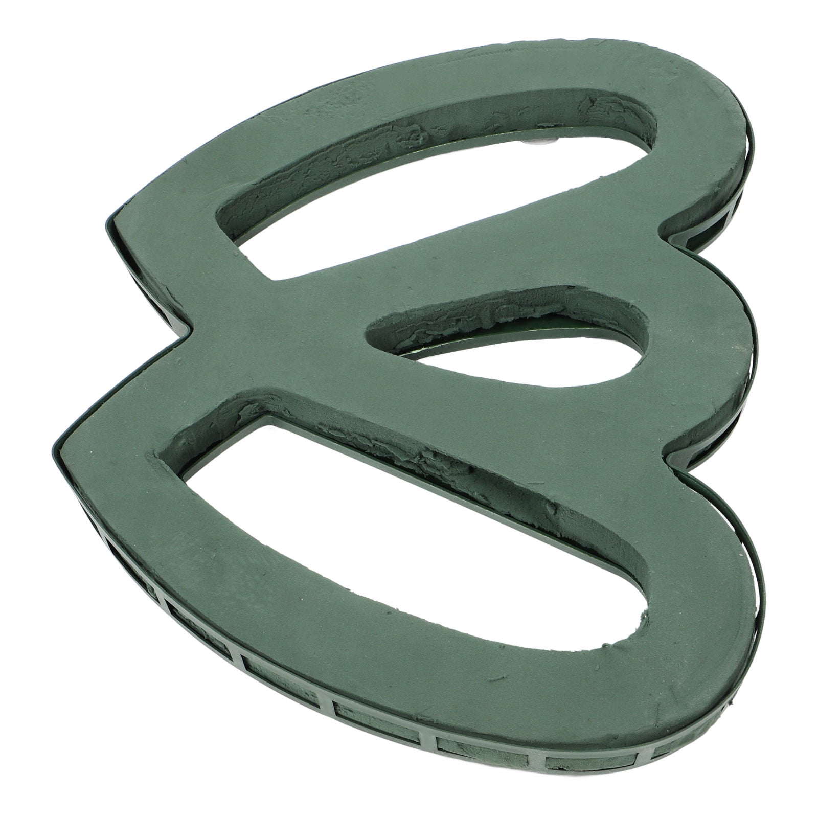 MLINS Heart Shaped Floral Foam for Wedding Car Decorations Green Plastic Flower Arrangement Supplies 4.72x3.94 Inches