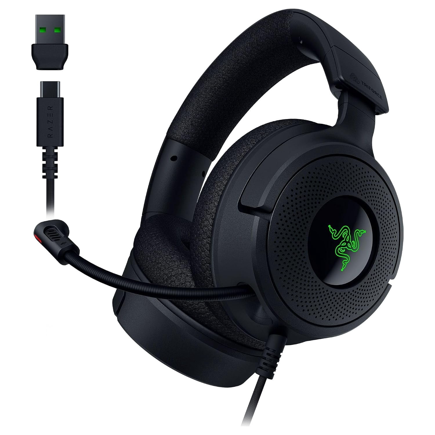 Kraken V4 X Wired Gaming Headset: 40 mm Drivers - Cardioid Mic - Memory Foam Cushions