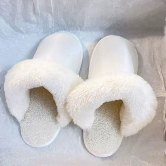 HEMOTON Hemoton 1 Pair Warm Fuzzy Shoe Inserts for Winter Fluffy Slipper Insoles Size 36 37