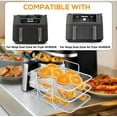 thumbnail image 4 of Innovative Air Fryer Accessory, High-Quality Stainless Steel Dehydrator Rack Set For Safe Handling, Nutrient Locking Guarantee, Triple Tier Design Maximizes Cooking Space And Efficiency, 4 of 5