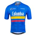 thumbnail image 4 of Maillot de ciclismo de manga corta para hombre de Colombia, transpirable, color azul, ropa deportiva para ciclismo de montaña, 4 of 5