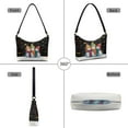 thumbnail image 4 of Kuiaobaty Snowman Star Print Shoulder Purse for Women Lightweight Vegan Leather Underarm Sling Bag with Zipper Closure Durable Travel Hobo Purse Tote Bag for Christmas Black, 4 of 7