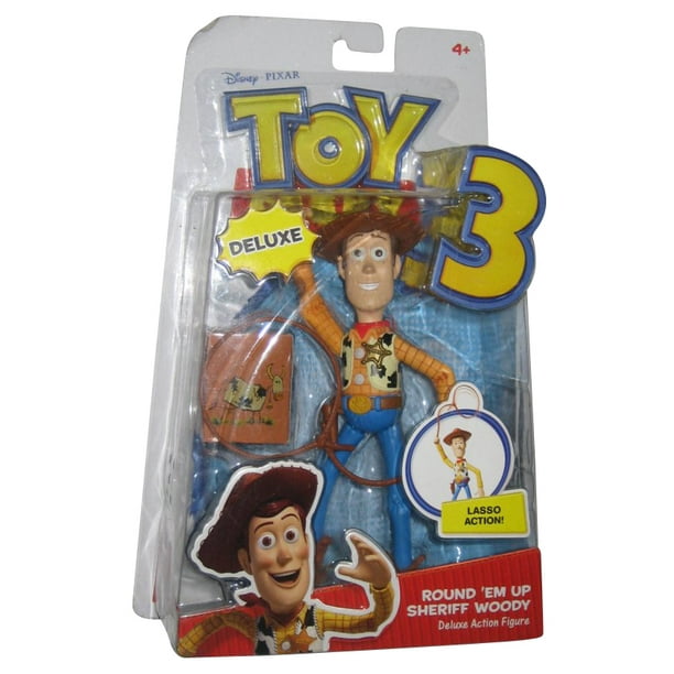 Disney Toy Story 3 Deluxe Round Em Up Sheriff Woody Mattel Action Figure Walmart Com Walmart Com