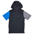 thumbnail image 2 of Ecko Unltd Men's Hoodie T-Shirt Panel Stitched Logo Print Short Sleeve Tee (X-Large, Charcoal Heather), 2 of 4