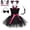 Black - B, variant on Zombie Bride Princess Dress with Layered Mesh Tulle and Gothic Accents for Halloween Themed Party and Stage Performance Light gray