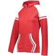 thumbnail image 5 of Holloway Sportswear XS Womens RETRO GRADE JACKET Scarlet/White 229761, 5 of 5