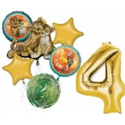 Lion King 4th Birthday Party Supplies Jungle Safari Balloon Bouquet Decorations